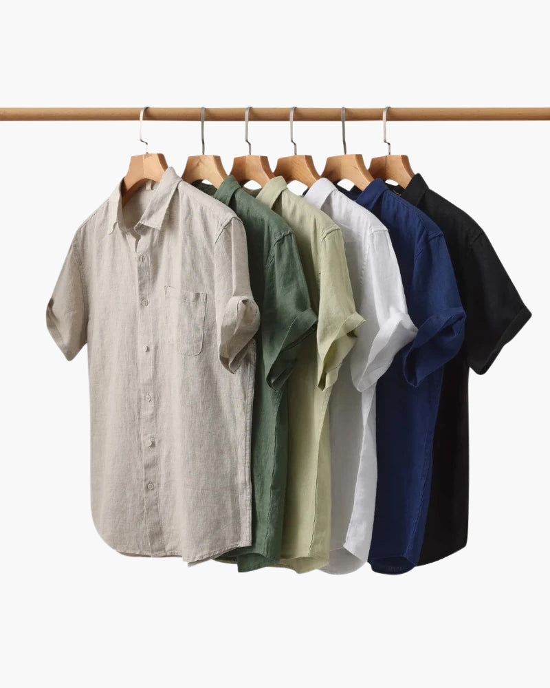 Linnen Luxe - Linnen Shirt (Korte Mouwen)