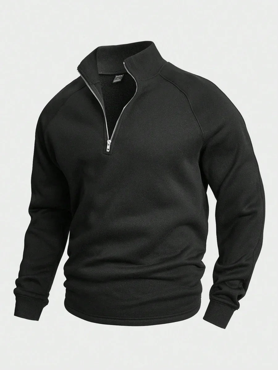 Thomas - Comfortabele Half Zip Trui