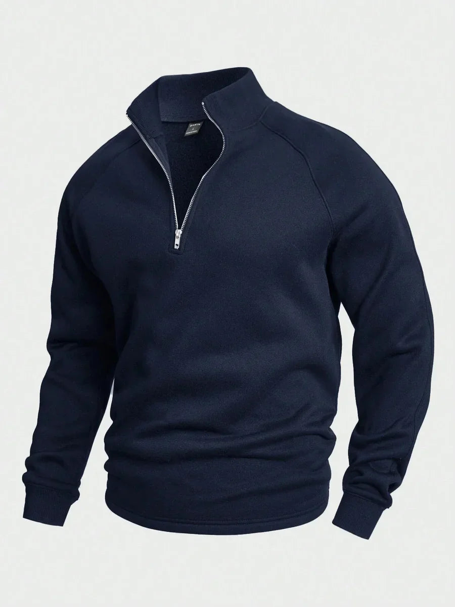 Thomas - Comfortabele Half Zip Trui