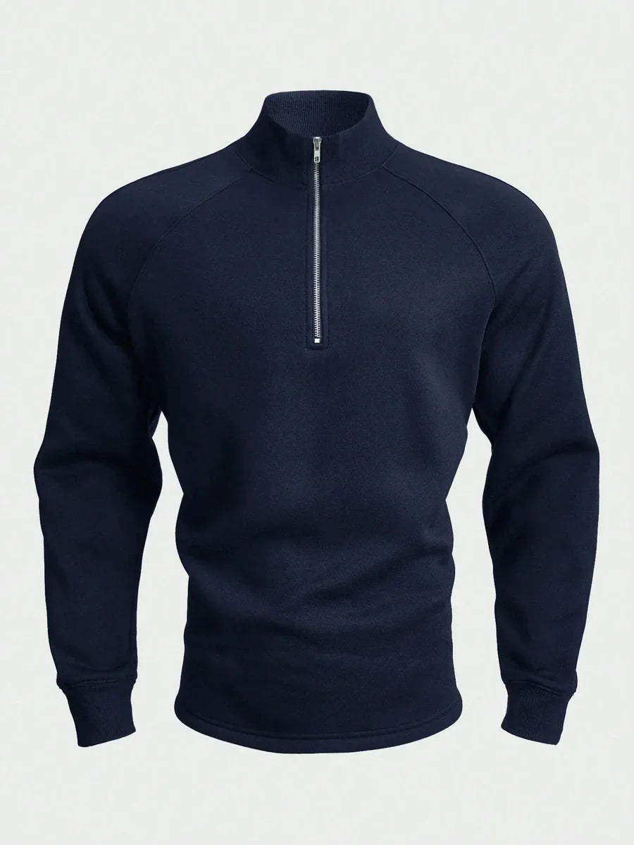Thomas - Comfortabele Half Zip Trui