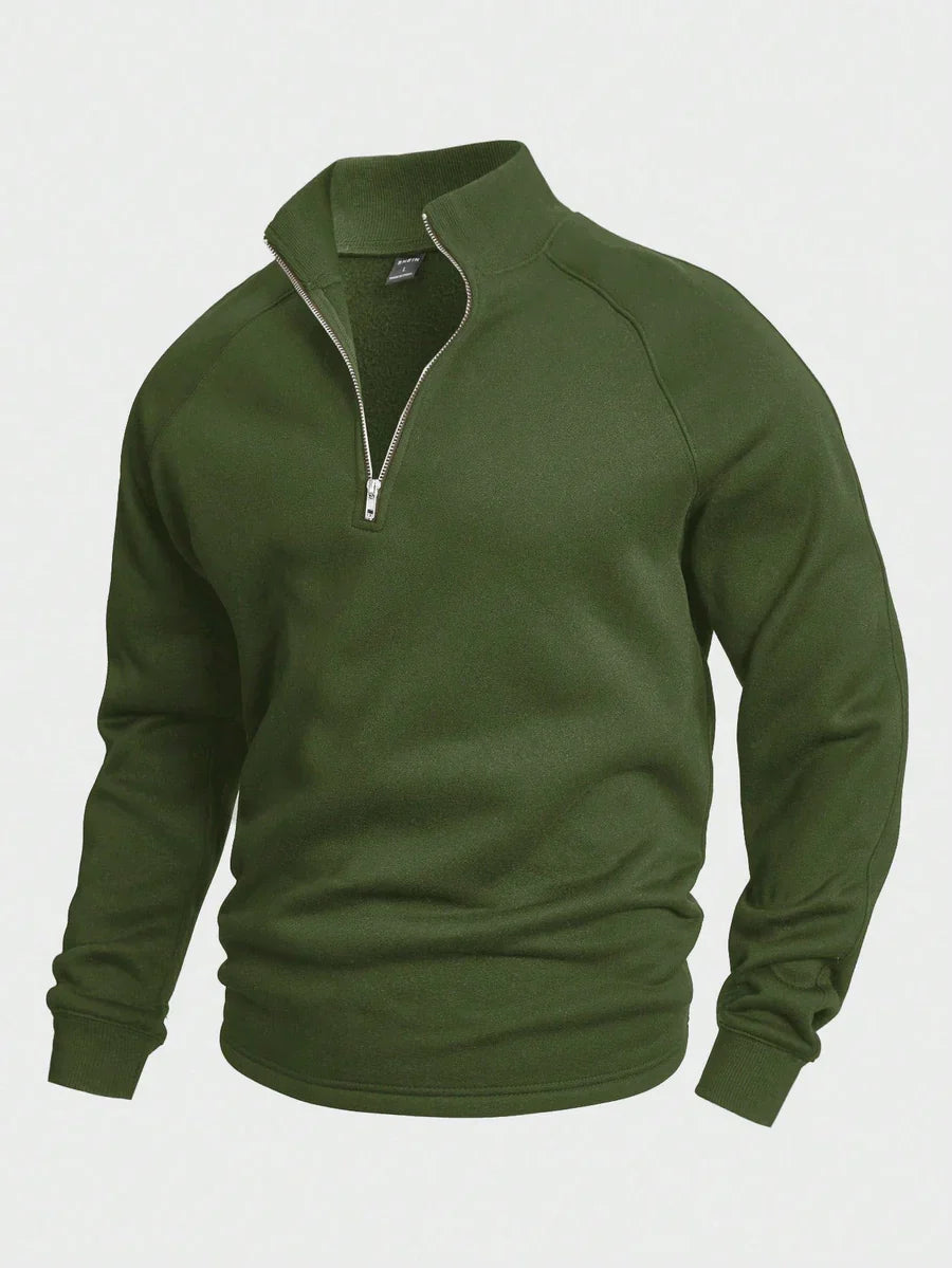 Thomas - Comfortabele Half Zip Trui