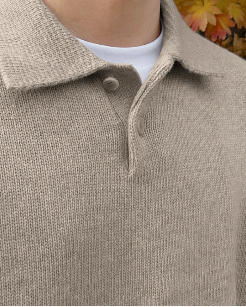 The Ashford - Beknoopte Half Zip Trui