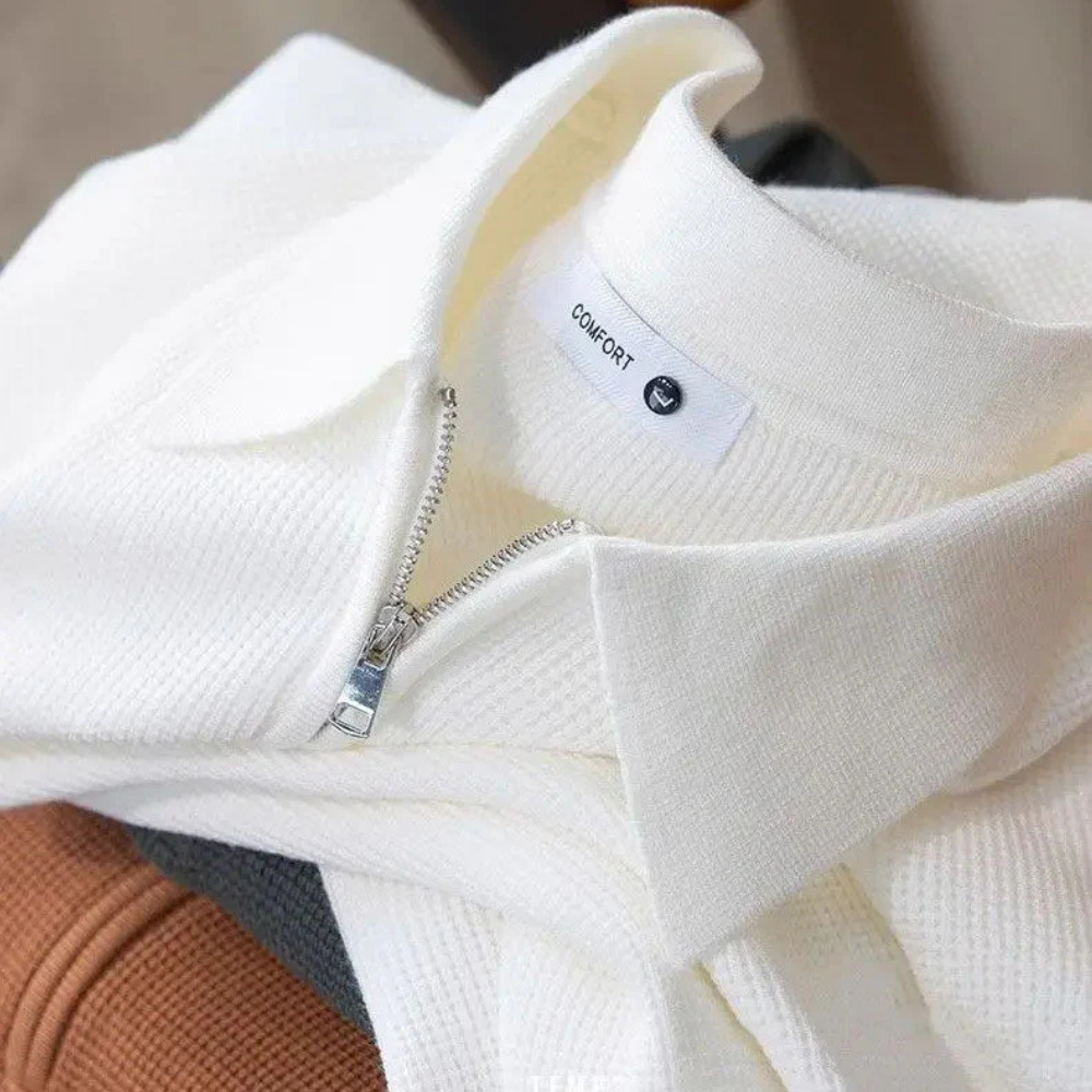 Marbella - Comfortabele Half Zip Polo