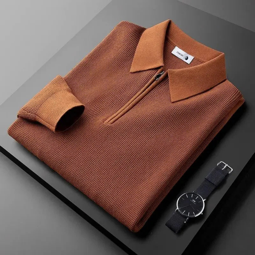 Marbella - Comfortabele Half Zip Polo