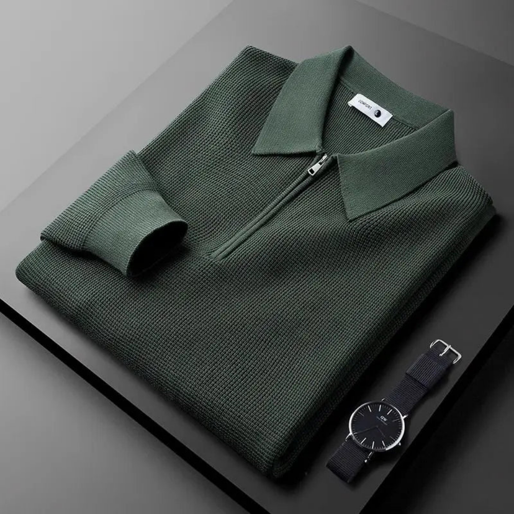 Marbella - Comfortabele Half Zip Polo