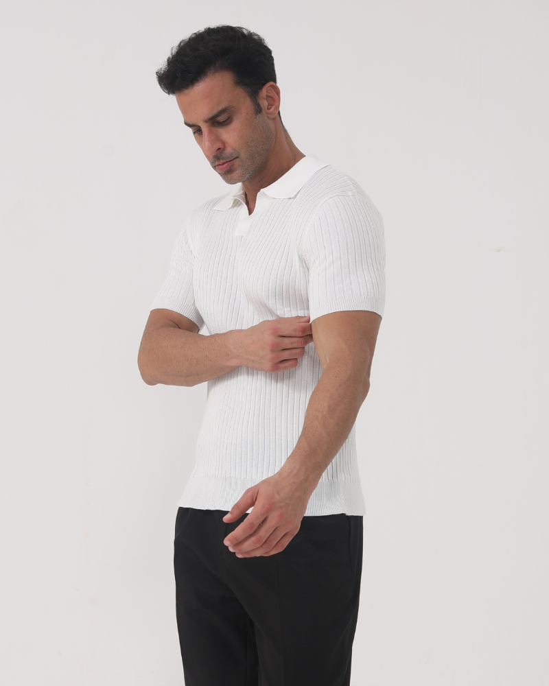 Capri Casual - Geribbelde Polo