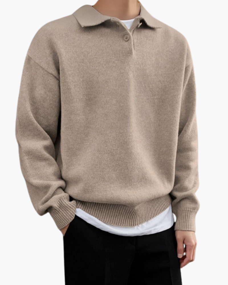 The Ashford - Beknoopte Half Zip Trui