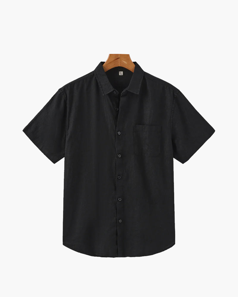 Linnen Luxe - Linnen Shirt (Korte Mouwen)