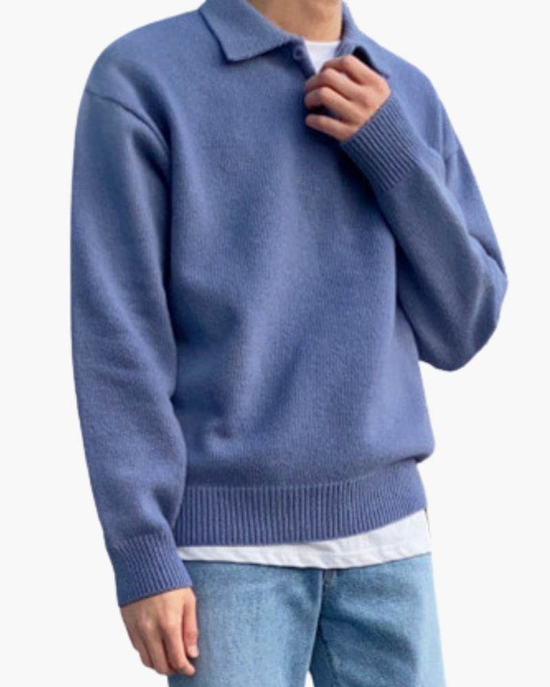 The Ashford - Beknoopte Half Zip Trui