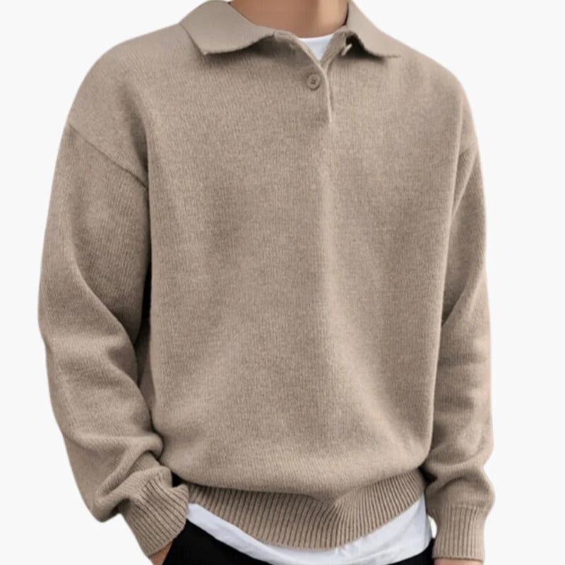 The Ashford - Beknoopte Half Zip Trui