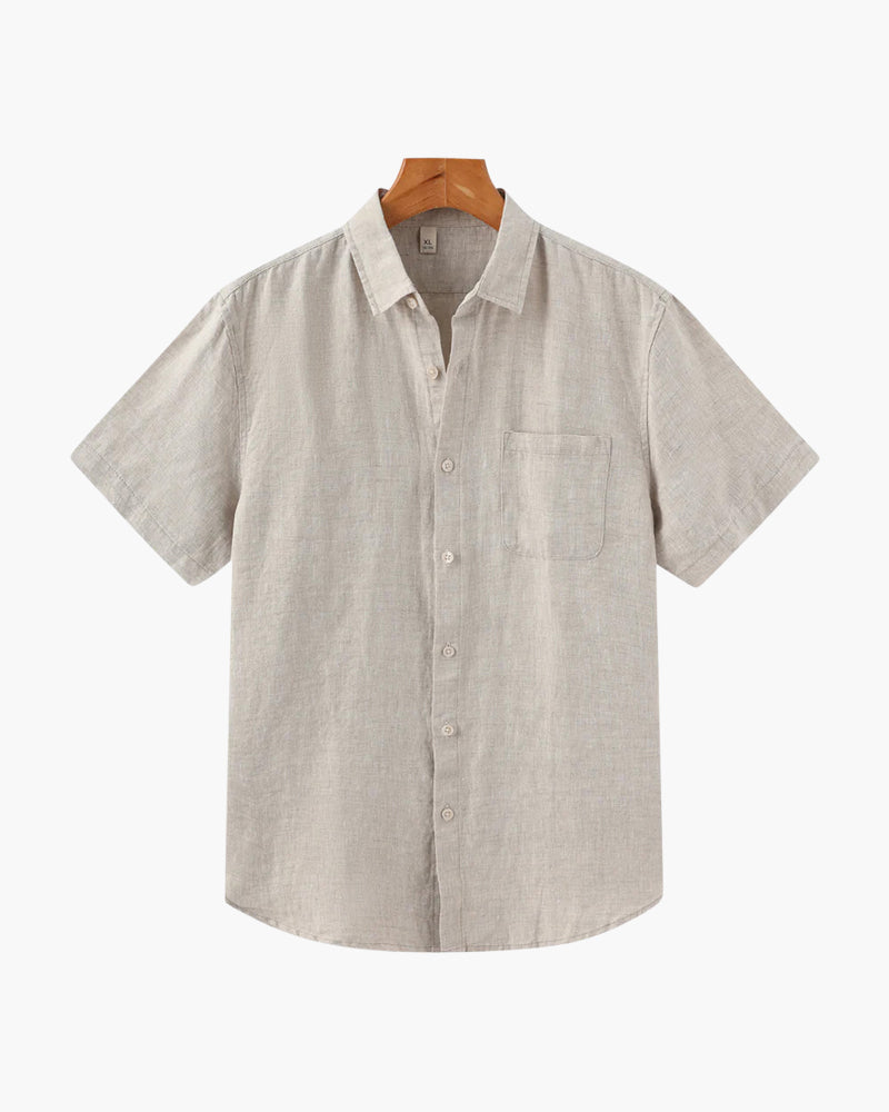 Linnen Luxe - Linnen Shirt (Korte Mouwen)
