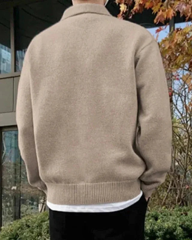The Ashford - Beknoopte Half Zip Trui