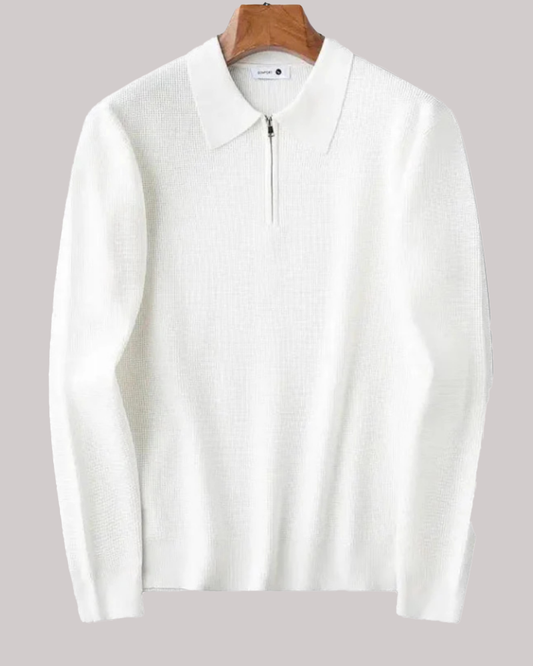 Marbella - Comfortabele Half Zip Polo