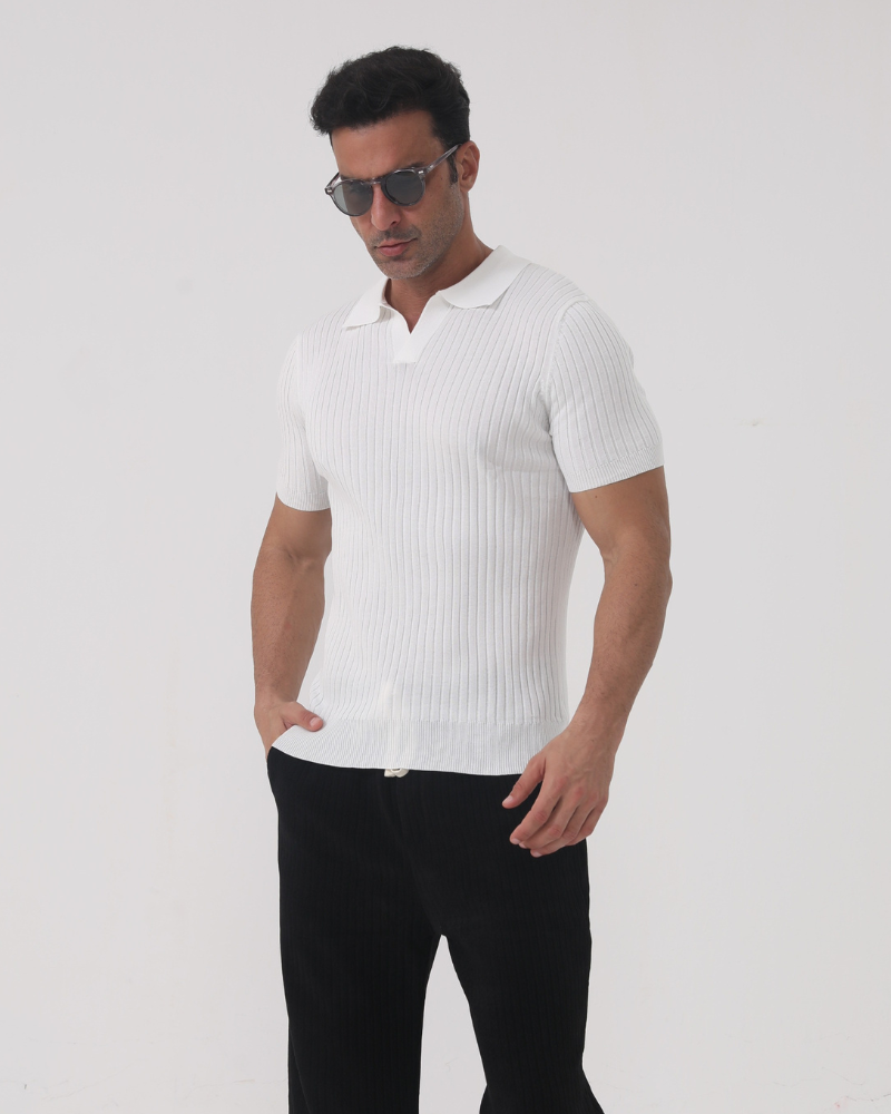 Capri Casual - Geribbelde Polo